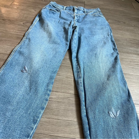 Vtg 90s Roper Denim Western Jeans Medium Wash Straight Leg Upcycled Size 10 - Picture 2 of 8